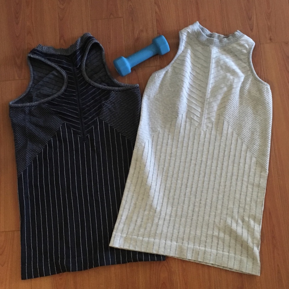 Pair of Athleta Racerback Tank Tops